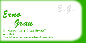 erno grau business card